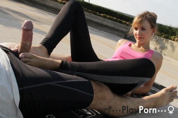 Footjob In Yoga Pants - Angel Desert