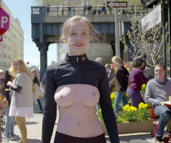 Nude Boobs In NYC City - Emily Bloom