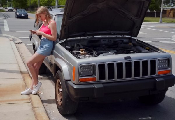 Teen Want Fix Car Any Way - Melody Marks