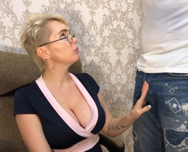 Blowjob Lesson From Russian Mature Teacher - Andrey and Annette