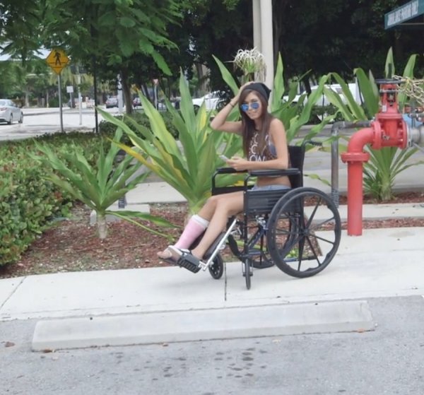 Wheelchair Teen Fuck In The Bus - Kimberly Costa