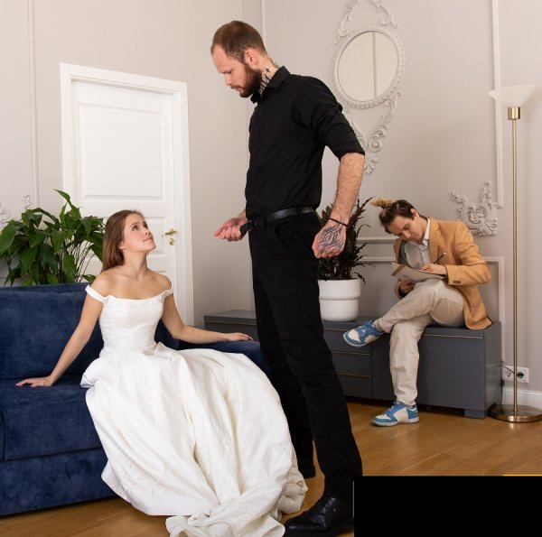 A Bride In A Wedding Dress Helps Her New Husband Pay Off His Debts - Nicole Murkovskii, Tokio Nero