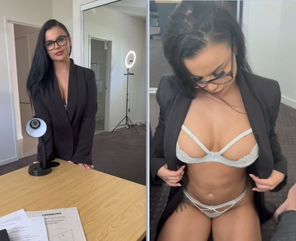 New Naughty Secretary Casting - Casey Saron