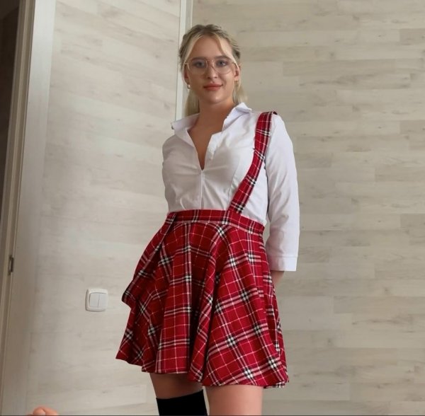 An Overexcited Young Student Came From School And Want To Fuck - Mila Lioness