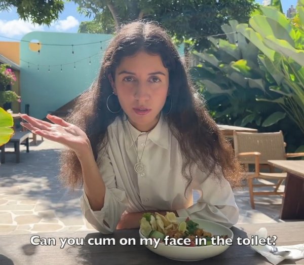 Cum On My Face In A Cafe - Katty West