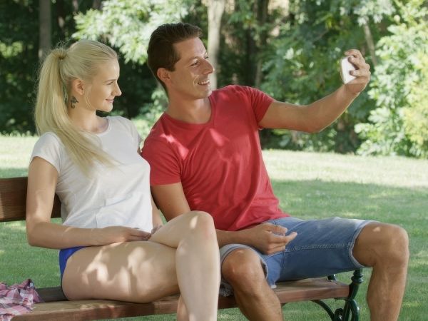 Public Fuck With Beauty Blonde In Park - Katy Sky