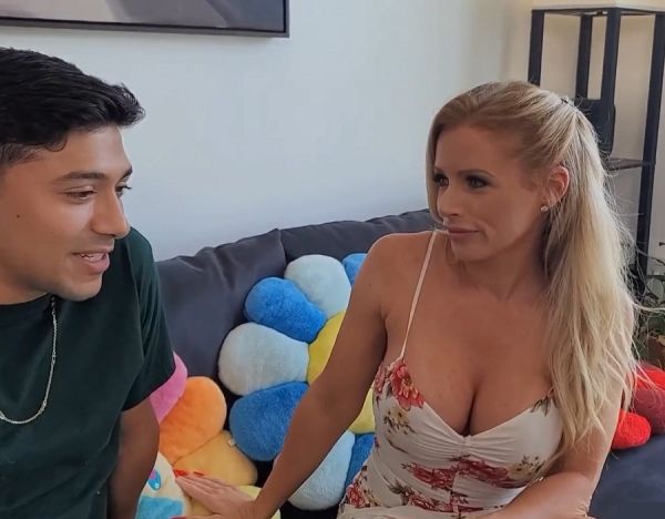 Hot Blonde MILF Fuck With Son's Friend - Danielle Renae