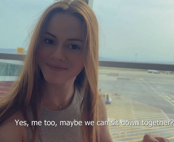 Pickup Stranger Girl In Airport And Soon Fuck Her - Arina Fox