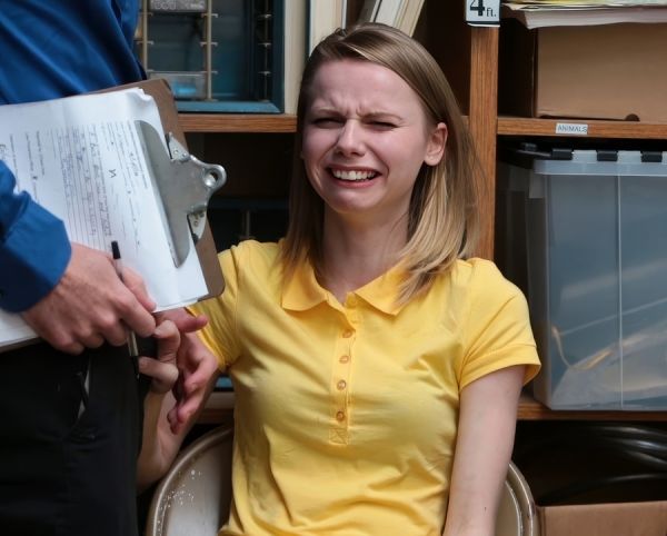 A Young Thief With Tears In Her Eyes Sucks A Security Guard's Dick - Catarina Petrov