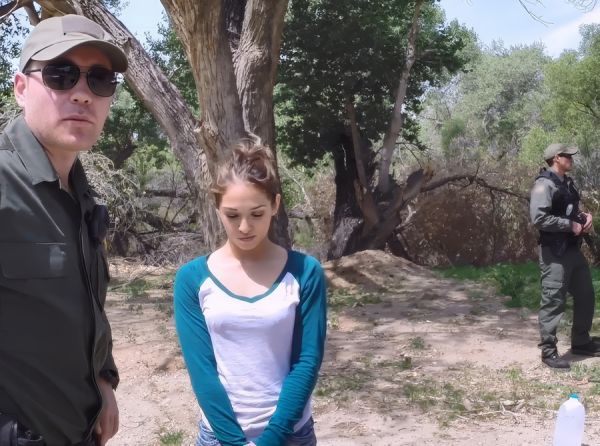 US Immigration Police Fuck A Young Immigrant Girl - Sara Luvv