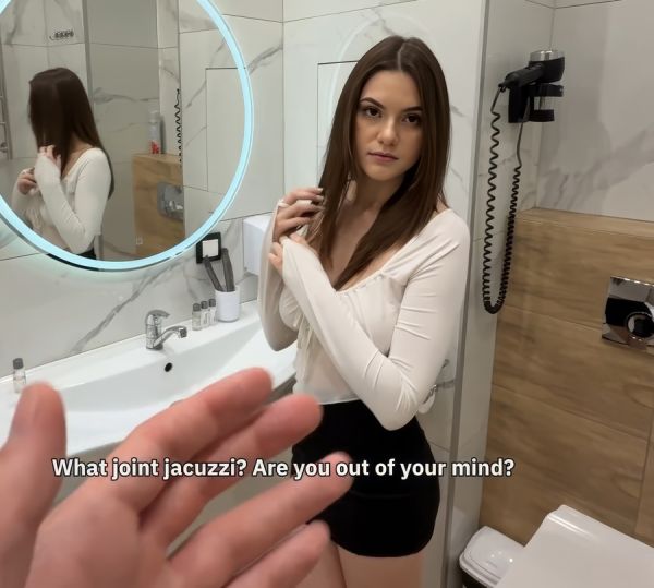 Slutty Secretary Got Wet In a Jacuzzi And Tricked Her Boss Into Having Sex - Kisselka